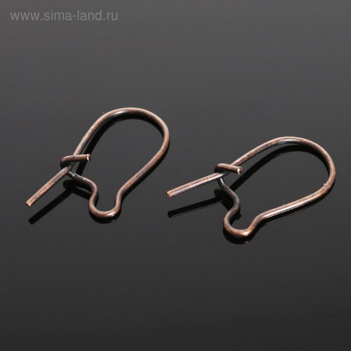 Швензы-петельки СМ-1069, (набор 5 пар) 15мм, цвет меди - Фото 1