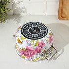 Кастрюля эмалированная «Пион», 2.1 л, стеклянная крышка, индукция - Фото 4