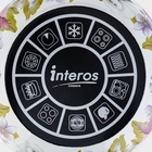 Кастрюля эмалированная «Пион», 5,1 л, d=22 см, стеклянная крышка, индукция - Фото 4