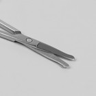 Ножницы маникюрные, безопасные, прямые, 9 см, цвет матовый серебристый - Фото 2