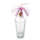 Набор коктейльных трубочек с дождиком "Попугай-пират", 6 шт. - Фото 1