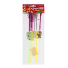 Набор коктейльных трубочек с дождиком "Попугай-пират", 6 шт. - Фото 3