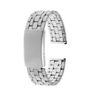 Ремешок для часов «Соломон», 18 мм, металл, длина ремешка 18 см, серебристый - Фото 2