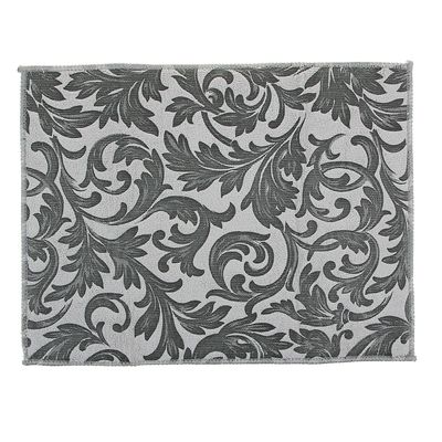 Коврик для сушки посуды Доляна «Флёр», 30×40 см, микрофибра, цвет серый