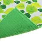 Коврик для сушки посуды Доляна «Зелёные листья», 30×40 см, микрофибра - Фото 2