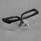 Очки защитные для мастера, регулируемые дужки, цвет чёрный - Фото 4