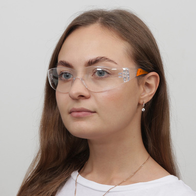 Очки защитные для мастера, цвет оранжевый