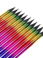 Карандаш чернографитный, НВ, заточенный, корпус радуга, голография, со стразой 1963299