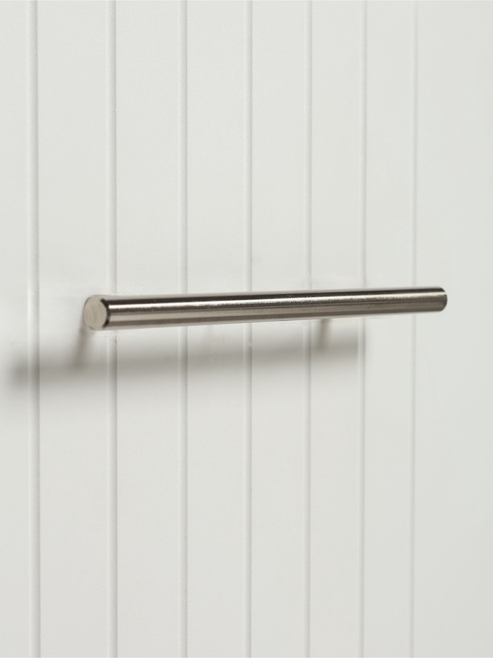 Ручка-рейлинг, d=10 мм, м/о 128 мм, цвет сатиновый никель - Фото 1