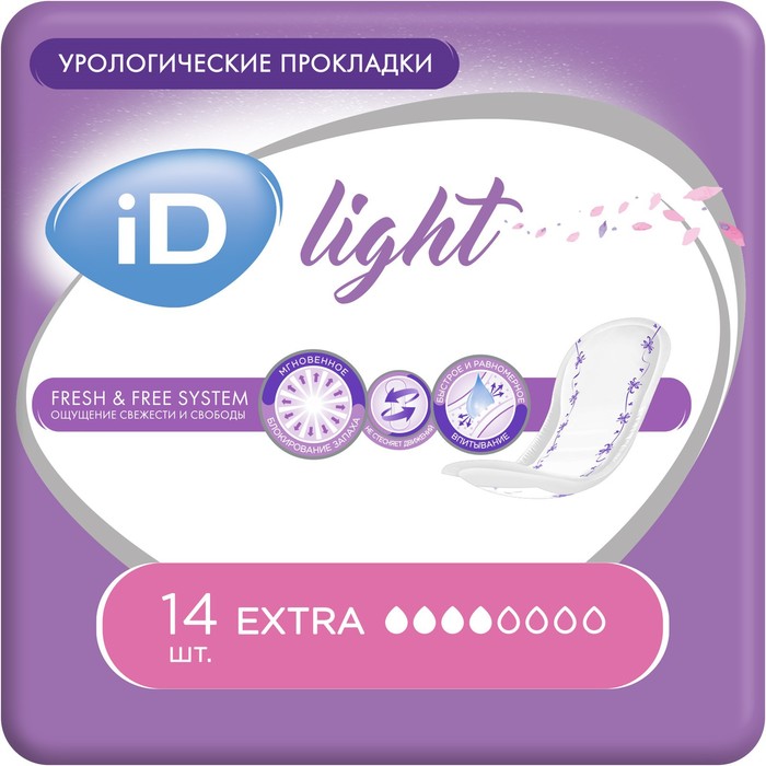 Урологические прокладки iD Light Extra, 14 шт. - Фото 1