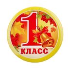 Значок закатной «1 класс», d = 5,6 см - Фото 2