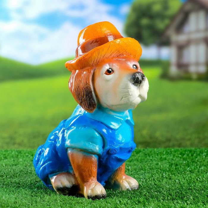 Садовая фигура "Собака в шляпе" - Фото 1