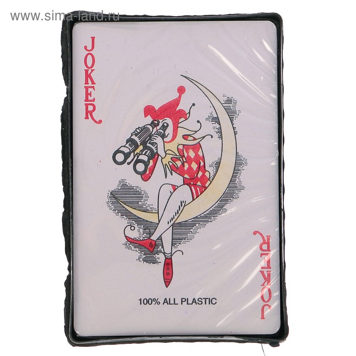 Карты игральные пластик 54шт в пласт. коробке Royal 57х88мм 19 мкр МИКС УЦЕНКА - Фото 1