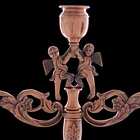 Подсвечник металл на 3 свечи "Забавы ангелов" цвет бронзы 30,5х30,5х11 см - Фото 3