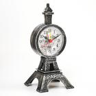 Часы - будильник настольные "Эйфелева башня", дискретный ход, d-6.5 см, 19 х 8.5 см, АА - Фото 1