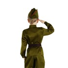 Костюм военного, гимнастёрка, пилотка, ремень, р-р 26, рост 104 см - Фото 2
