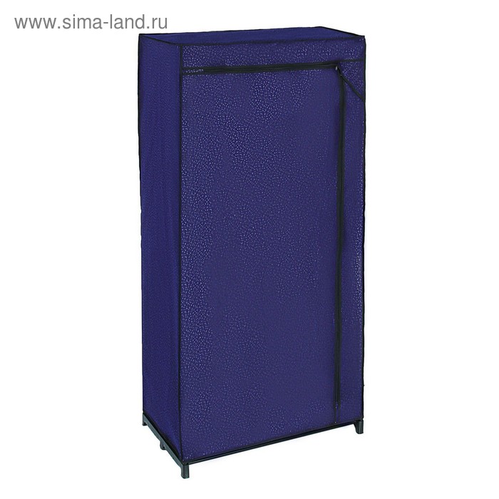 Шкаф для одежды 75×46×160 см, цвет синий - Фото 1