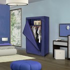 Шкаф для одежды 75×46×160 см, цвет синий - Фото 4