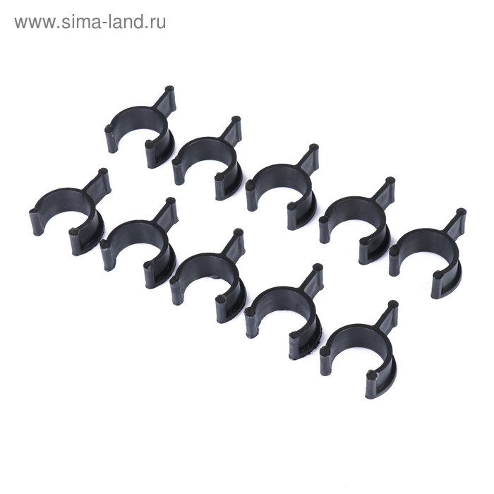 Зажим - клипса для дуг парника, d=20 мм, набор 10 шт., МИКС - Фото 1