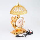 Часы - будильник "Каминные. Попугаи", с подсветкой - ночником, дискретный ход, 16 х 31 см - Фото 2