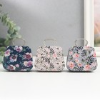 Шкатулка металл сумочка "Цветочная" МИКС 5,5х7х3 см - Фото 1