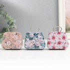 Шкатулка металл сумочка "Цветочная" МИКС 5,5х7х3 см - Фото 3