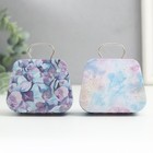 Шкатулка металл сумочка "Цветочная" МИКС 5,5х7х3 см - Фото 4