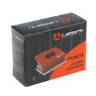 Дырокол с линейкой 20 листов, Lamark Metallic, оранжевый - Фото 2