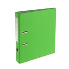 Папка-регистратор А4, 50мм Lamark ПП светло-зелёный, металлическая окантовка, карманан, разобранный - Фото 1
