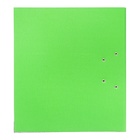 Папка-регистратор А4, 75 мм, Calligrata, ПВХ, металлическая окантовка, карман на корешок, собранная, светло-зеленая - Фото 8