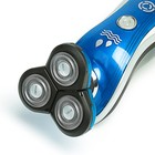 Электробритва Centek CT-2170, 3 Вт, роторная, 3 плавающие головки, черно-голубая - Фото 2