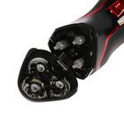 Электробритва Centek CT-2171, роторная, 3 плавающие головки, триммер, АКБ, черно-красная - Фото 5