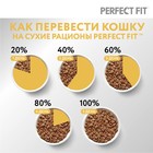 Сухой корм Perfect Fit для чувствительных кошек, индейка, 650 г - Фото 6