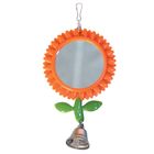 Зеркало-подсолнух для птиц Triol с колокольчиком, 8×17.5 см - Фото 1