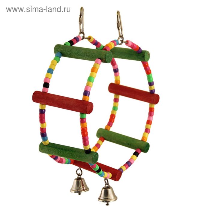 Игрушка Triol «Качели-колесо» для птиц, 25×7×8 см - Фото 1