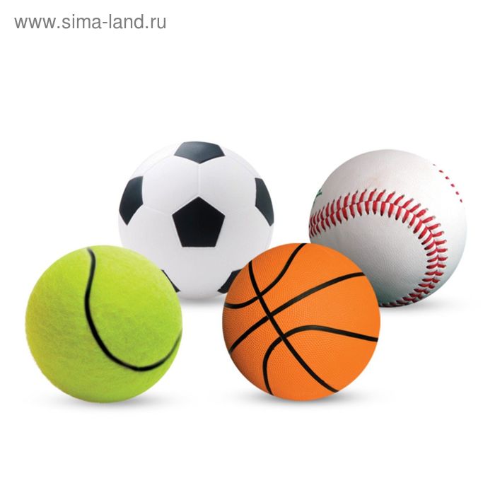 Игрушка Triol спортивный мяч, микс, 4.0см - Фото 1
