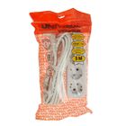 Удлинитель UNIVersal Е-303, 3 розетки, 5 м, ПВС 3х1, 16 А, с з/к - фото 51506082