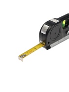 Уровень универсальный 4 в 1 ТУНДРА, лазерный, пузырьковый, рулетка 2.5 м, линейка 150 мм - Фото 5