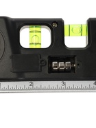 Уровень универсальный 4 в 1 ТУНДРА, лазерный, пузырьковый, рулетка 2.5 м, линейка 150 мм - Фото 11