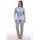 Пижама женская (джемпер, брюки) ПК144 МИКС, размер 50 - Фото 2