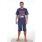 Пижама мужская (футболка, шорты), микс, размер 54 - Фото 4