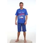 Пижама мужская (футболка, шорты), микс, размер 50 - Фото 5