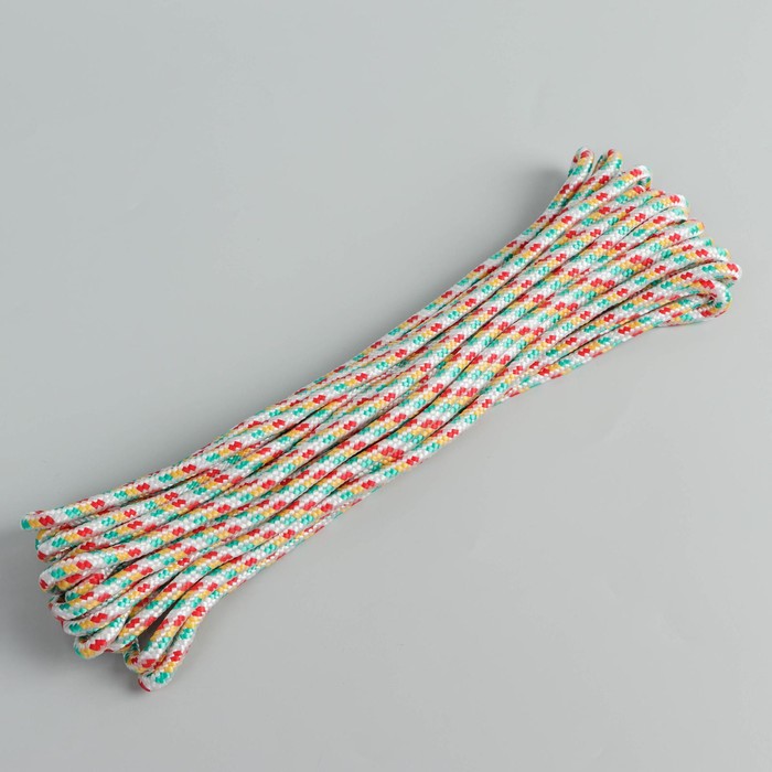 Шнур высокопрочный Доляна, d=6 мм, 10 м, МИКС - Фото 1