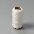 Нить крученая Доляна, 2-х прядная, ПП, d=1.3 мм, 200 м, белая - Фото 4