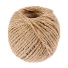 Шпагат джутовый, скрученный d=1.5 мм,30 м, цвет натуральный - Фото 1