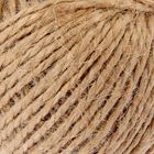 Шпагат джутовый, скрученный d=1.5 мм,30 м, цвет натуральный - Фото 2