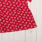Платье для девочки, рост 134-140 см, цвет бордовый, принт велосипед 862-AZ - Фото 6