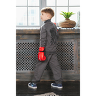 Костюм спортивный для мальчика (толстовка, брюки), рост 98-104 см, цвет серый - Фото 5