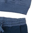 Комплект для мальчика (толстовка, брюки), рост 110-116 см, цвет синий меланж 184-М - Фото 6