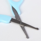 Детский маникюрный набор Крошка Я, 2 предмета: ножницы, щипчики, от 0 мес., голубой - Фото 7